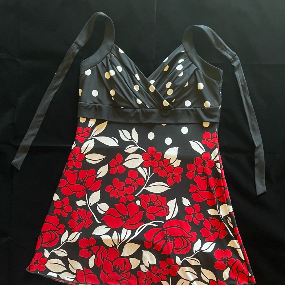 Floral and Polka Dot halter top